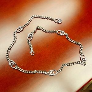 Michael Kors Chain Belt Silver Women's S/M